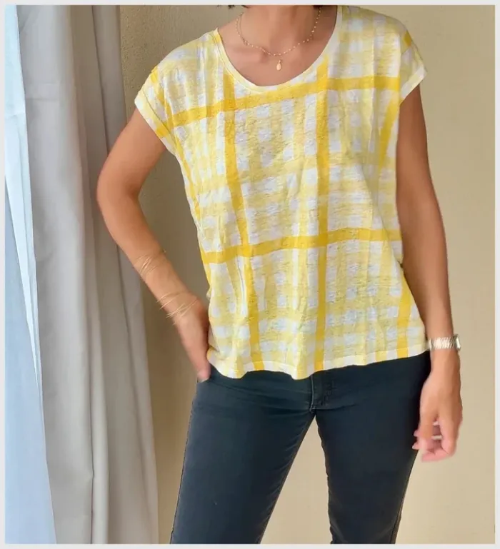 Tee shirt Comptoir des cotonniers lin L neuf