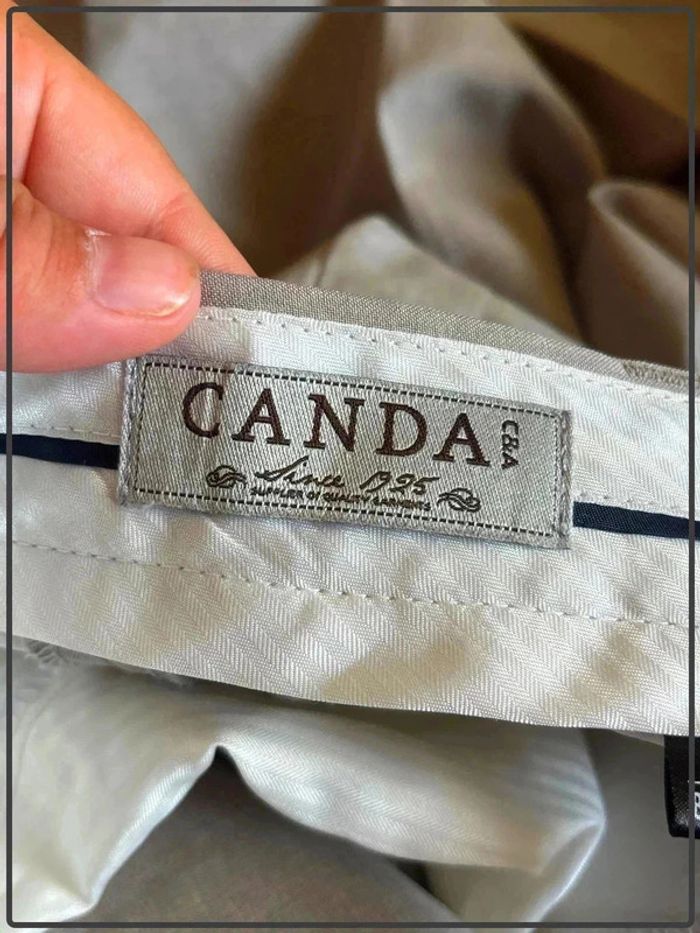 Pantalon de costume taille 40 marque canda - photo numéro 3