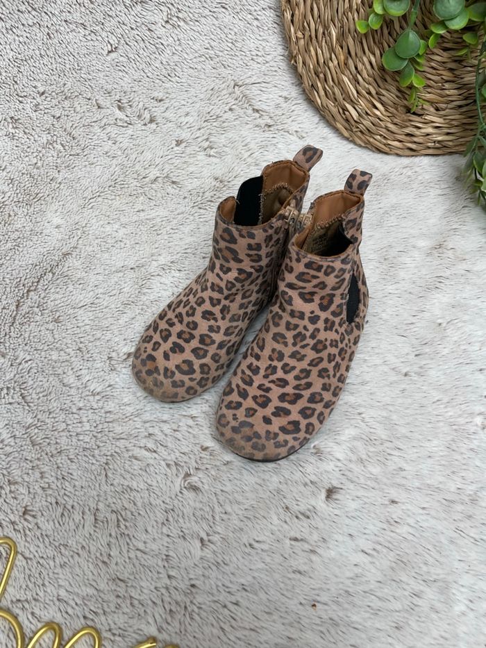 Bottines imprimée léopard - Taille 26 - Gap - photo numéro 3