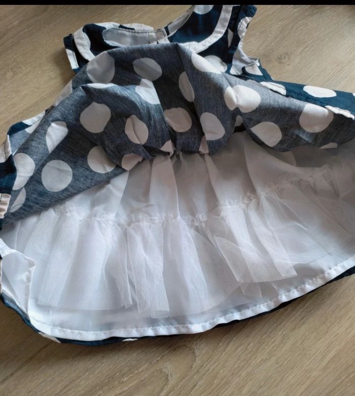Robe sans manches été doublé voile 0/3M - photo numéro 3