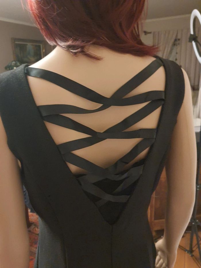 Jolie Robe noir brillant Sophyline taille M - photo numéro 9