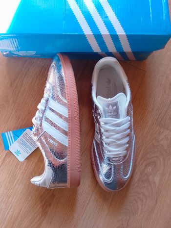 Baskets adidas samba og argenté taille 38