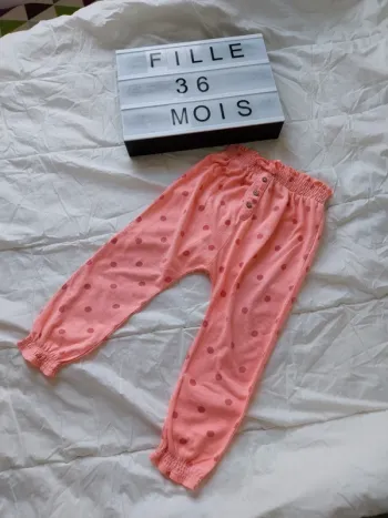 Pantalon fluide fille 36 mois Kiabi