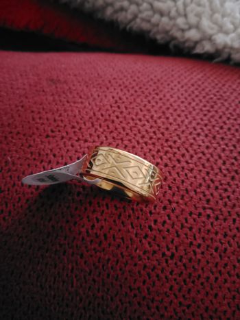 Bague fantaisie couleur dorée