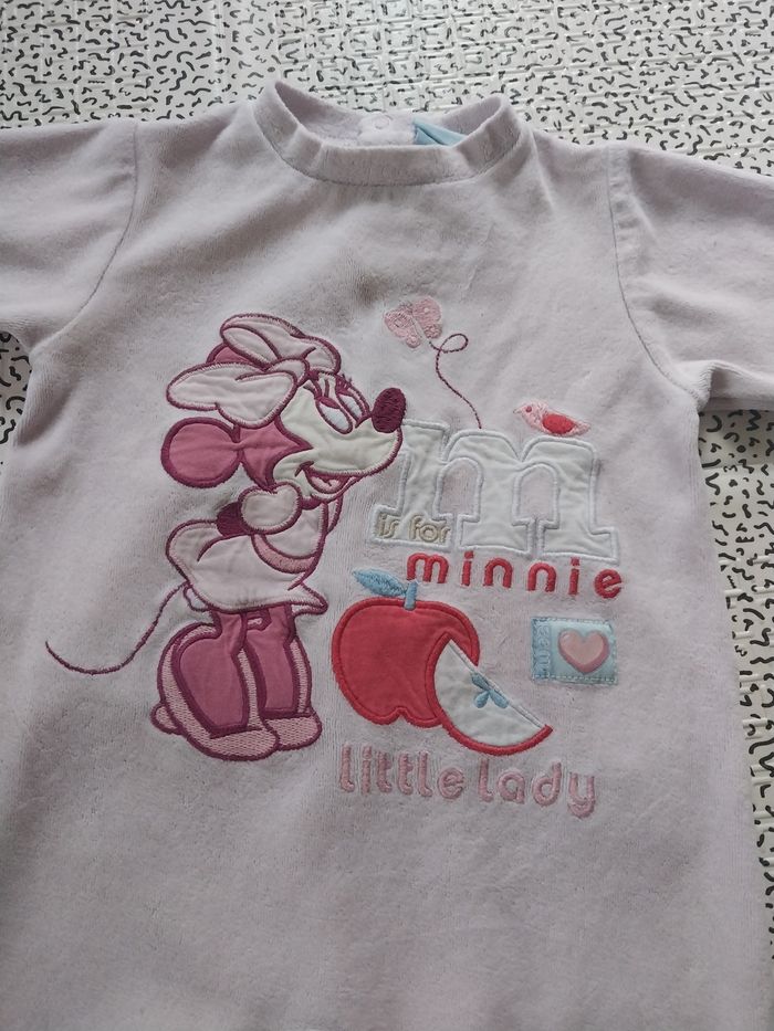 Pyjama Disney Baby Minnie 18 mois – velours doux - photo numéro 3