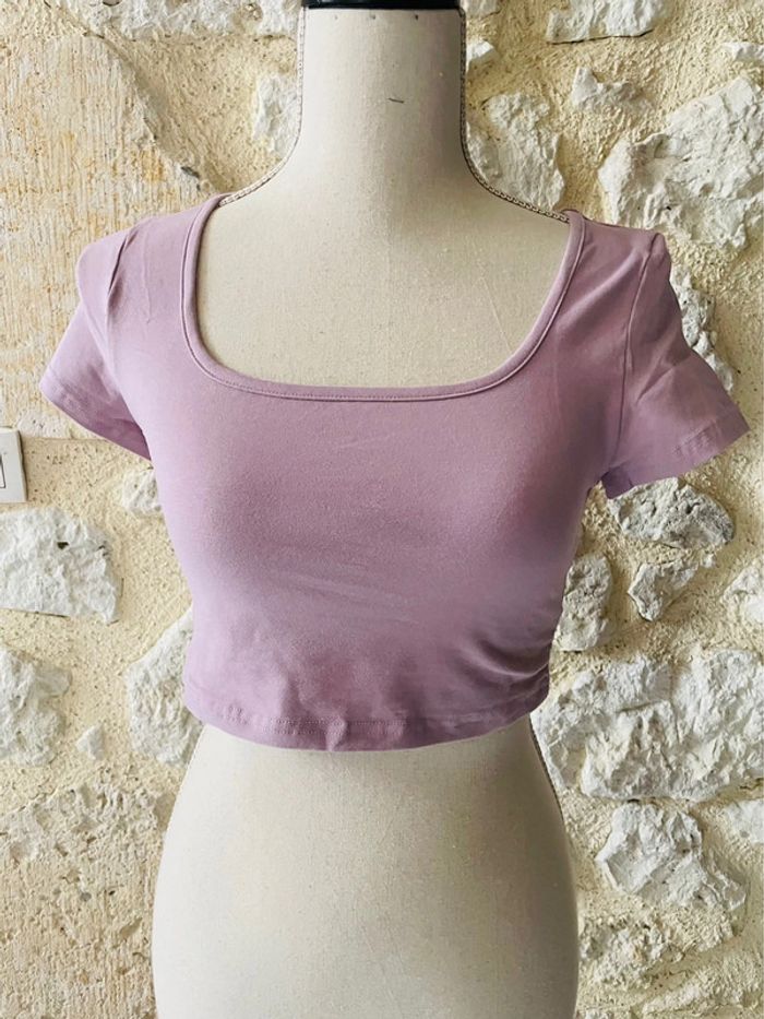 Crop top manches courtes