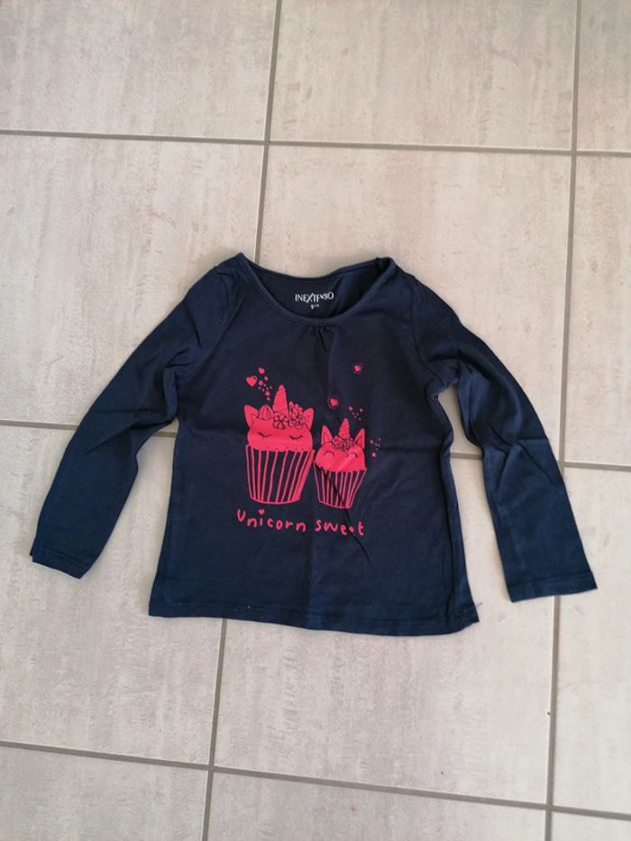 Tee-shirt manches longues taille 3ans très bon état - photo numéro 2