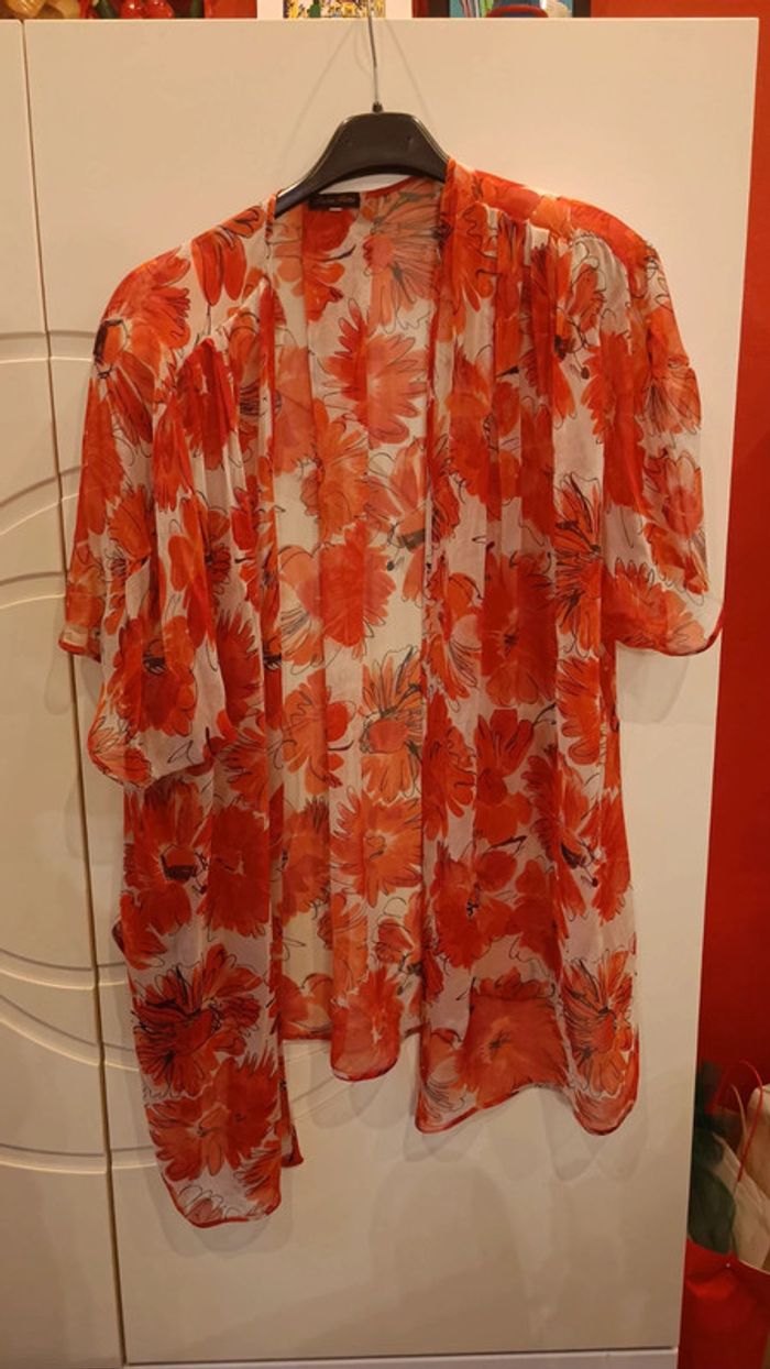 Completo 3 pezzi in seta rosso