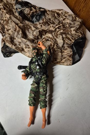 Figurine Action man vintage militaire parachutiste hasbro