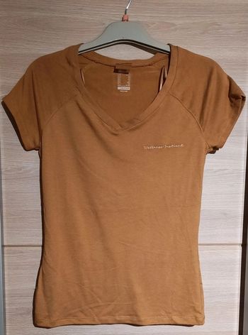 Tee-shirt col V slim taille 34 décathlon