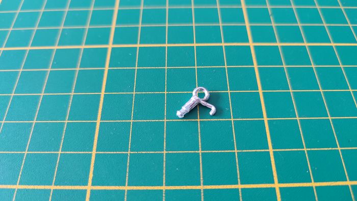 Crochet d'ouverture capot pièce détachée miniature Bburago Burago Ferrari GTO 1962 1/18 1/18e 1/18èm