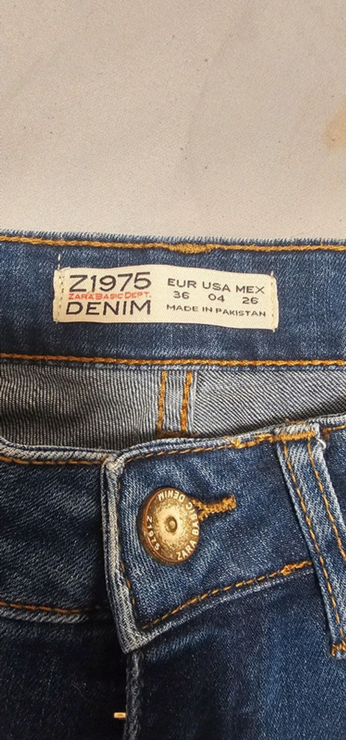 🪷Jean troué slim zara - photo numéro 3