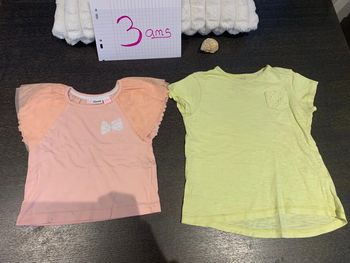 Lot de 2 tee-shirts manches courtes taille 3 ans