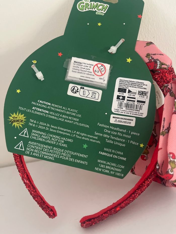 Serre tête de Noël LE GRINCH - photo numéro 3