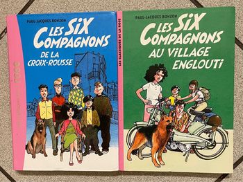 Lot 2 livres enfants bibliothèque rose Les six compagnons