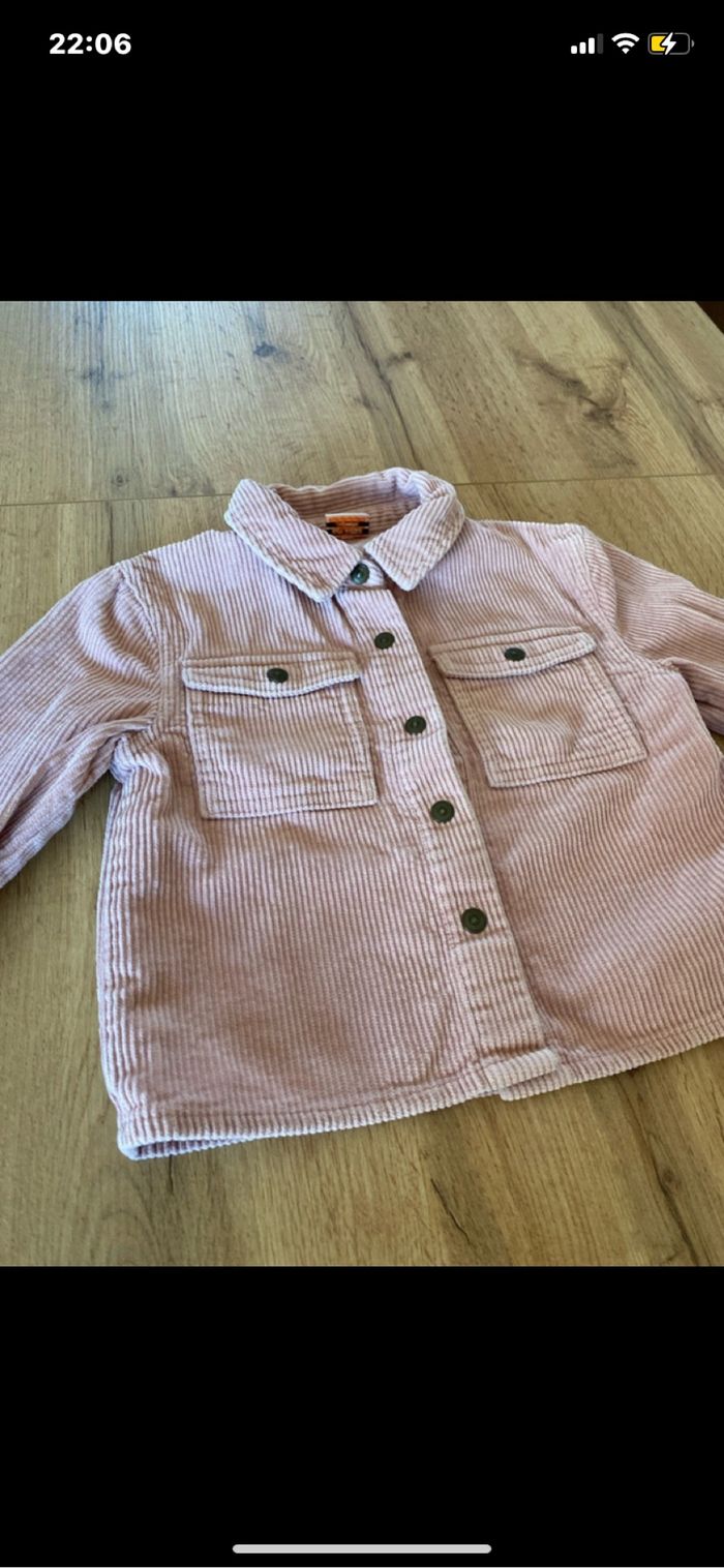 Veste en jeans rose