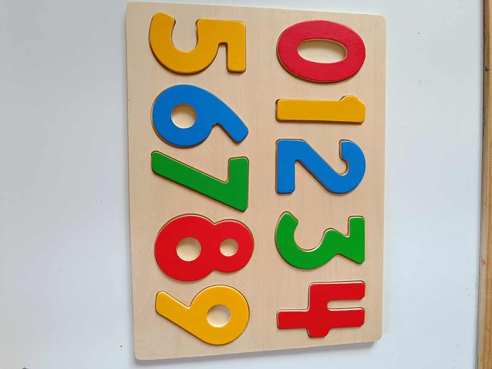 Puzzle en bois : Les chiffres