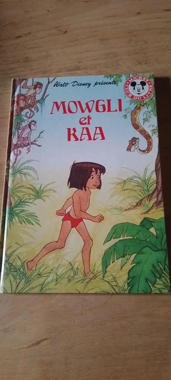 Mowgly et Kaa Disney Vintage 1982