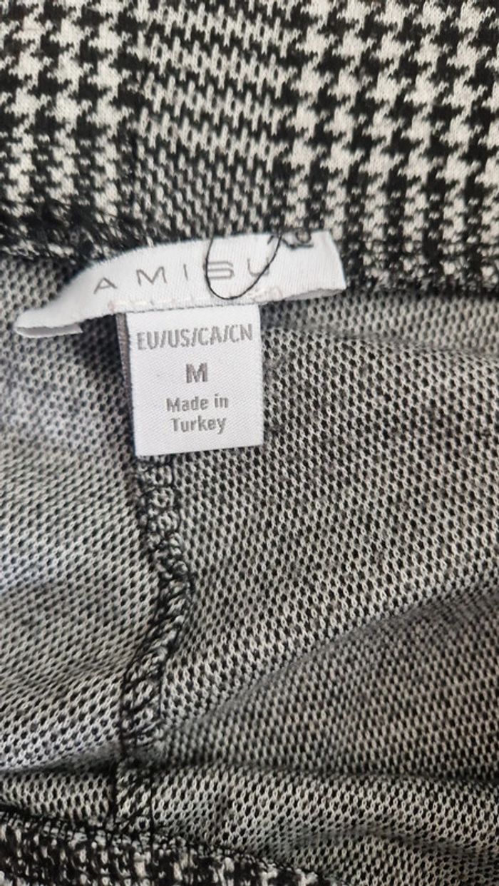 Pantalon stretch motif écossais noir et blanc New Yorker 💫 Taille M - photo numéro 5