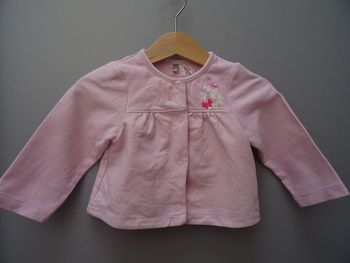 Gilet rose- 9 mois
