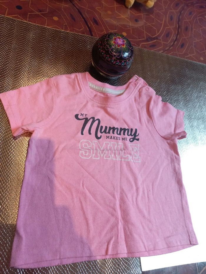 T-shirt theme sourire 9 mois