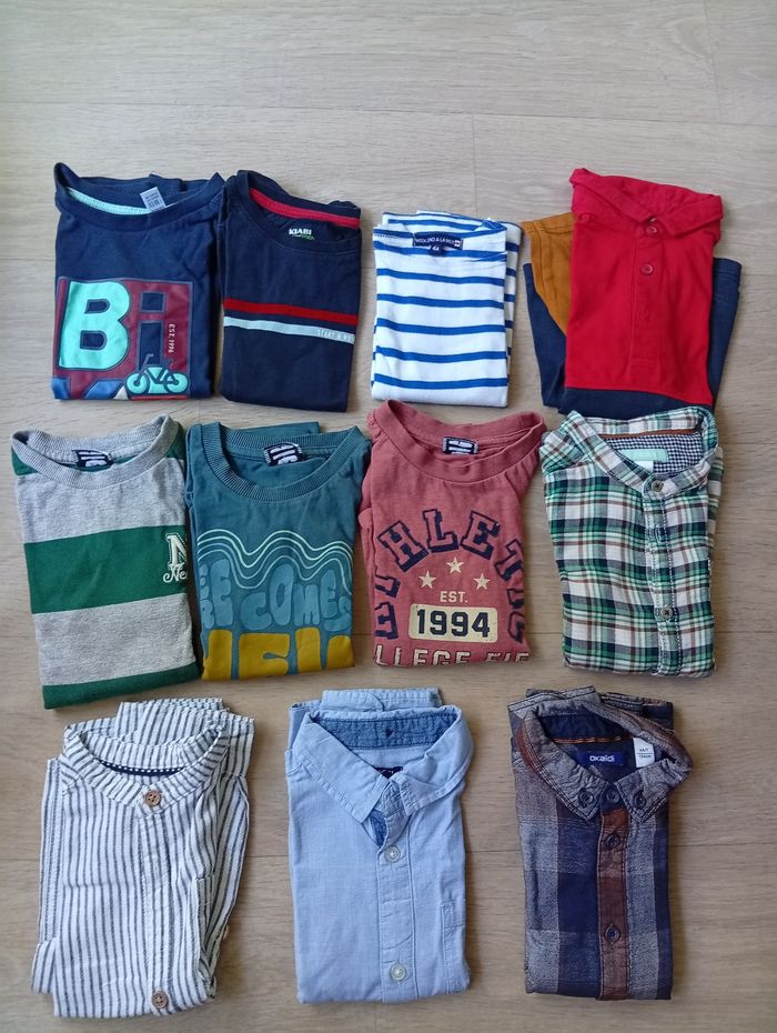 Tee-shirt manches longues 4 ans lot de 11