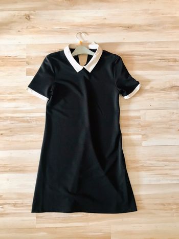 Robe noir col Claudine