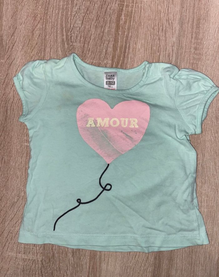 T-shirt Zara été 9/12 mois