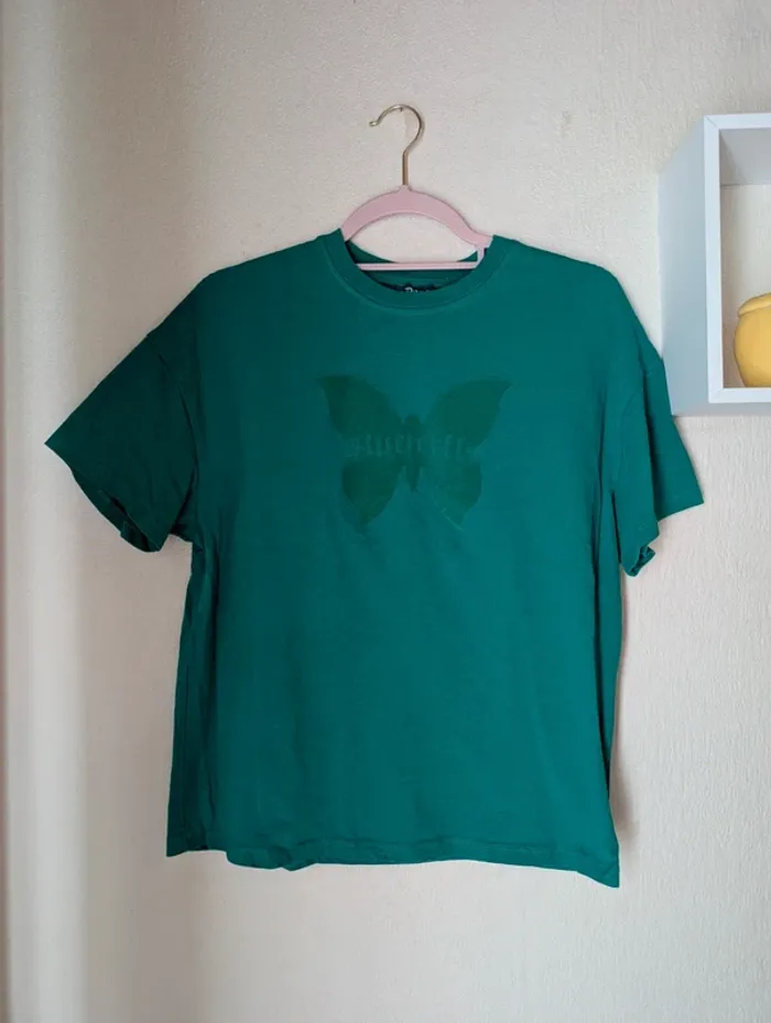 🦋 T-shirt oversize vert - 3XS - photo numéro 2