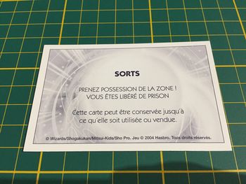 Carte sorts vous êtes libéré de prison Monopoly Duel Masters Hasbro Parker Wizards #A64