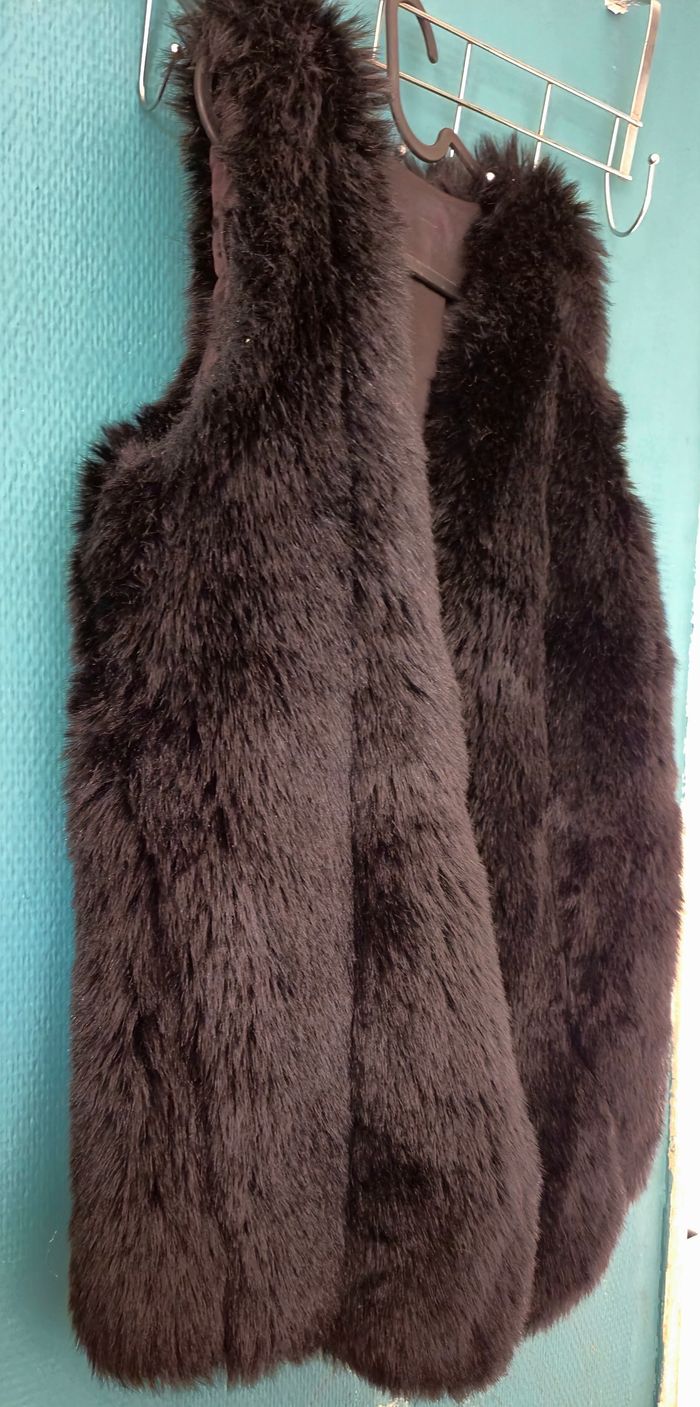Veste en fourrure ans manche - photo numéro 6