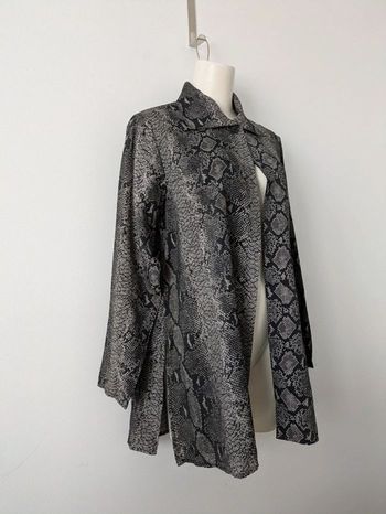 Blouse vintage chic imprimée serpent - 123 - taille 38