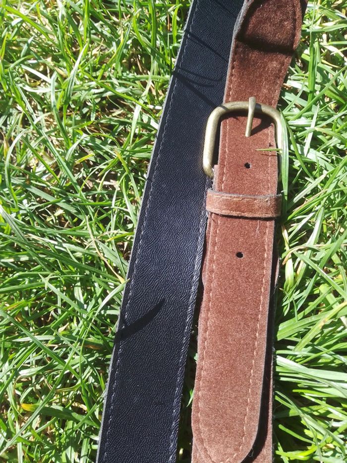 Ceinture marron en velours - photo numéro 7