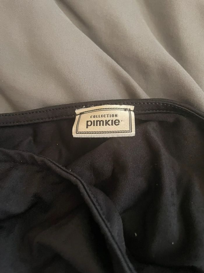 Top noir à nouer tendance – Crop top manches longues - photo numéro 3