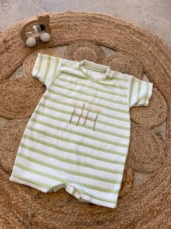 Pyjama velours manches courtes / short 6/9 mois