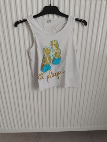 Débardeur ou t shirt sans manches fille 6 ans