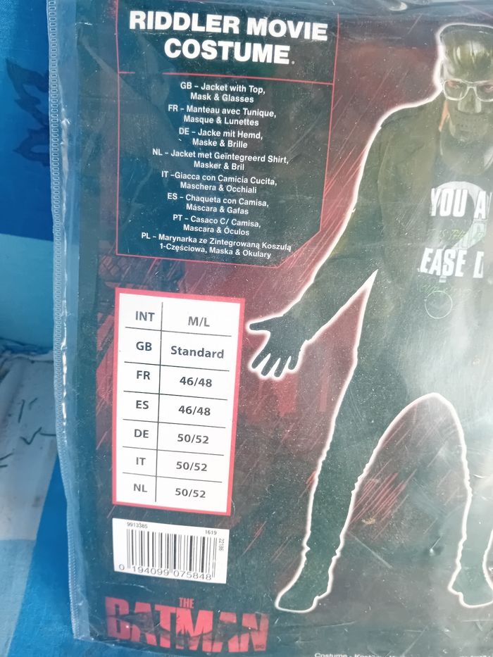 Costume riddler movie neuf - photo numéro 5