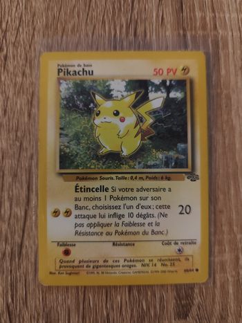 Pikachu 60/64 Wizard Jungle carte pokémon ancienne