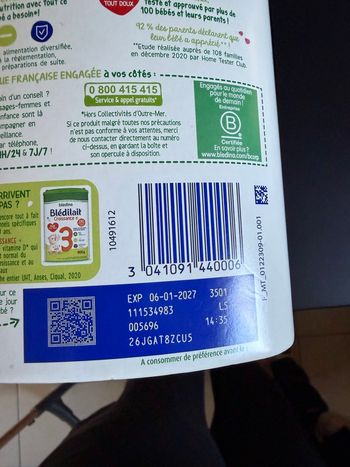 Bledilait deuxième âge 