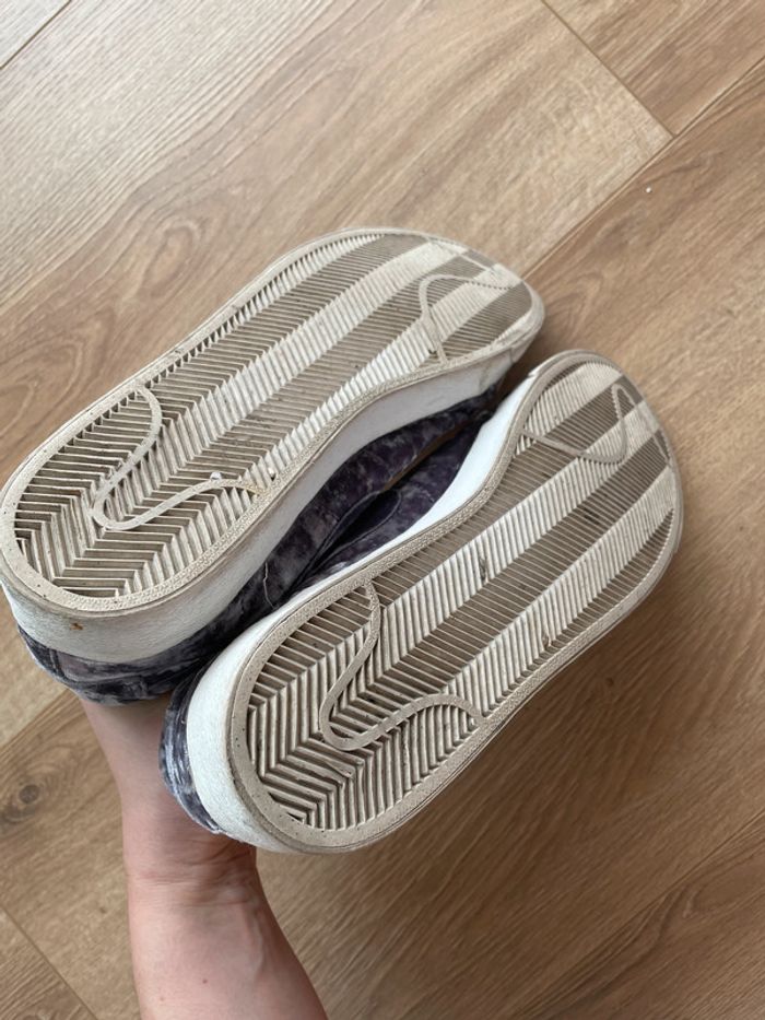 Baskets Nike velours violet 42 - photo numéro 4