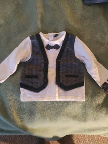 Tee shirt style cérémonie Kiabi 18 mois