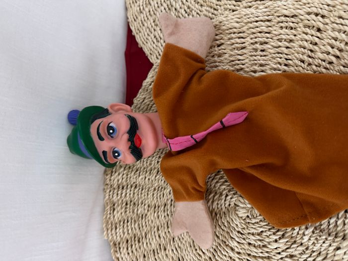 marionnette à main vintage en tissu et à tête en caoutchouc représentant Mr. Rogers - photo numéro 3