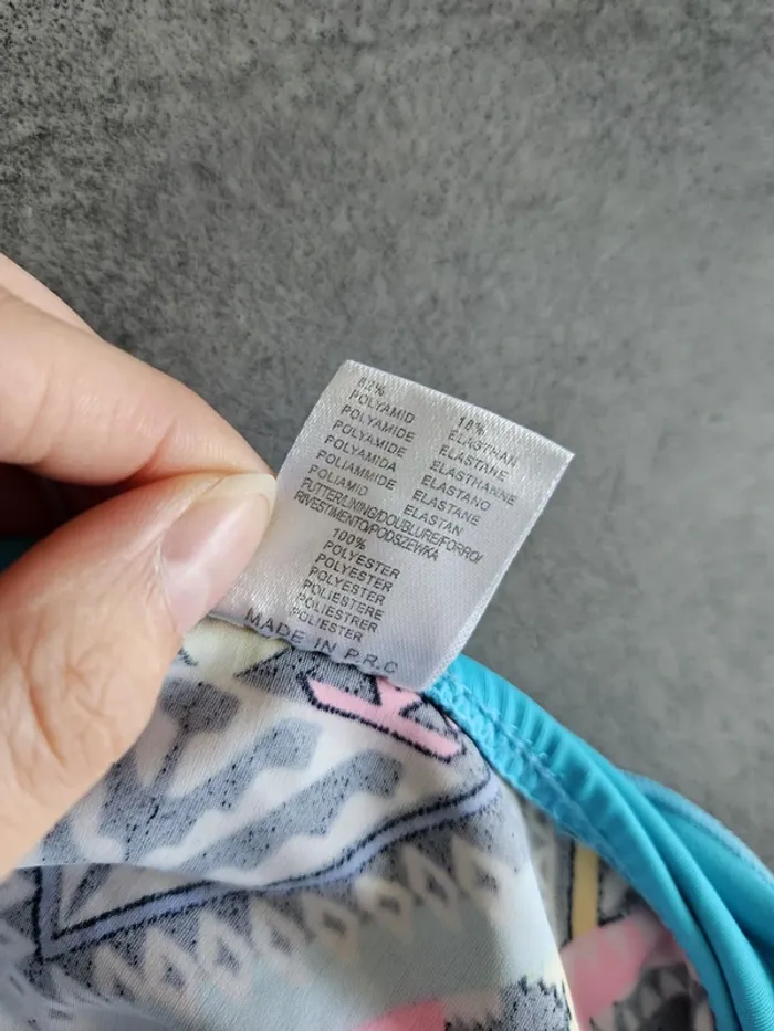 Maillot de bain chic 2 pièces fille - Taille 11/12 ans - Veryzen - Bleu turquoise - photo numéro 4