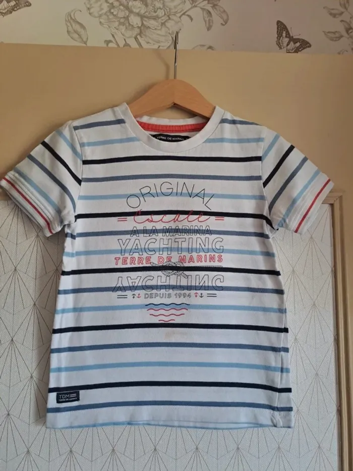 Lot 3 t-shirts garçon 5 ans MC qqs tâches prix mini - photo numéro 6