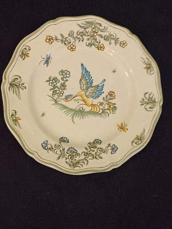 Assiette tradition Moustiers