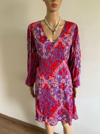 Robe imprimée neuve à manches longues Breal taille 42 (valeur 70€)