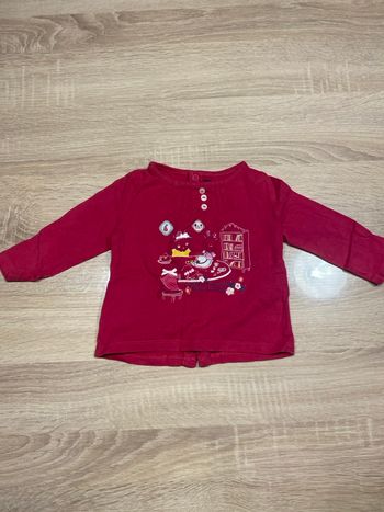 T-shirt manches longue 9 mois fille 