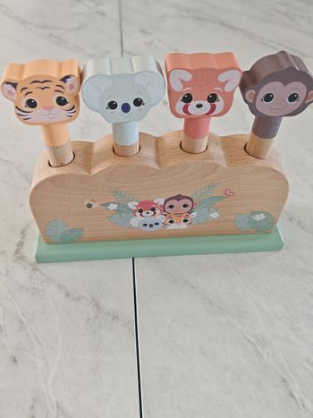 Jouet motricité pop en bois animaux