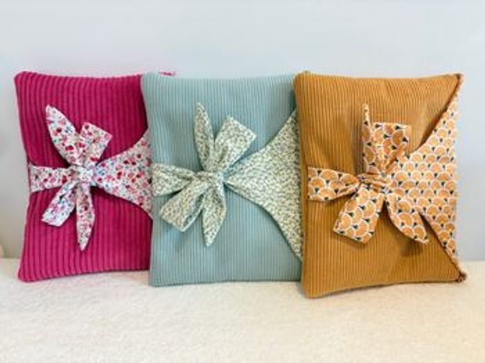 Pochette à livre ou liseuse couleur Moutarde - photo numéro 2