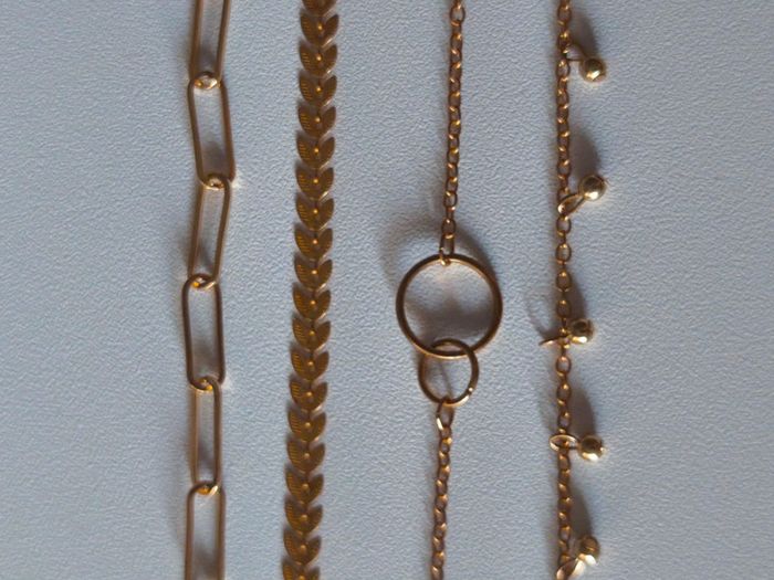 Bracelets fantaisie dorés